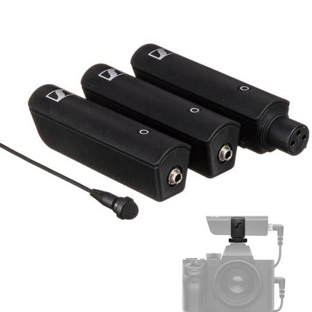 Sistema-Microfone-Sem-Fio-com-Lapela-Sennheiser-XSW-D-Portable-ENG-SET-Wireless-Transmissor-XLR-e-P2-e-Montagem-em-Cameras--2.4-GHz-
