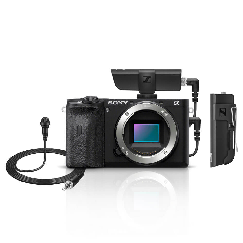 Kit-Camera-Sony-A6600-Mirrorless-4K--Corpo----Microfone-Lapela-Sennheiser-XSW-D-Wireless-com-Receptor Kit-Camera-Sony-A6600-Mirrorless-4K--Corpo----Microfone-Lapela-Sennheiser-XSW-D-Wireless-com-Receptor