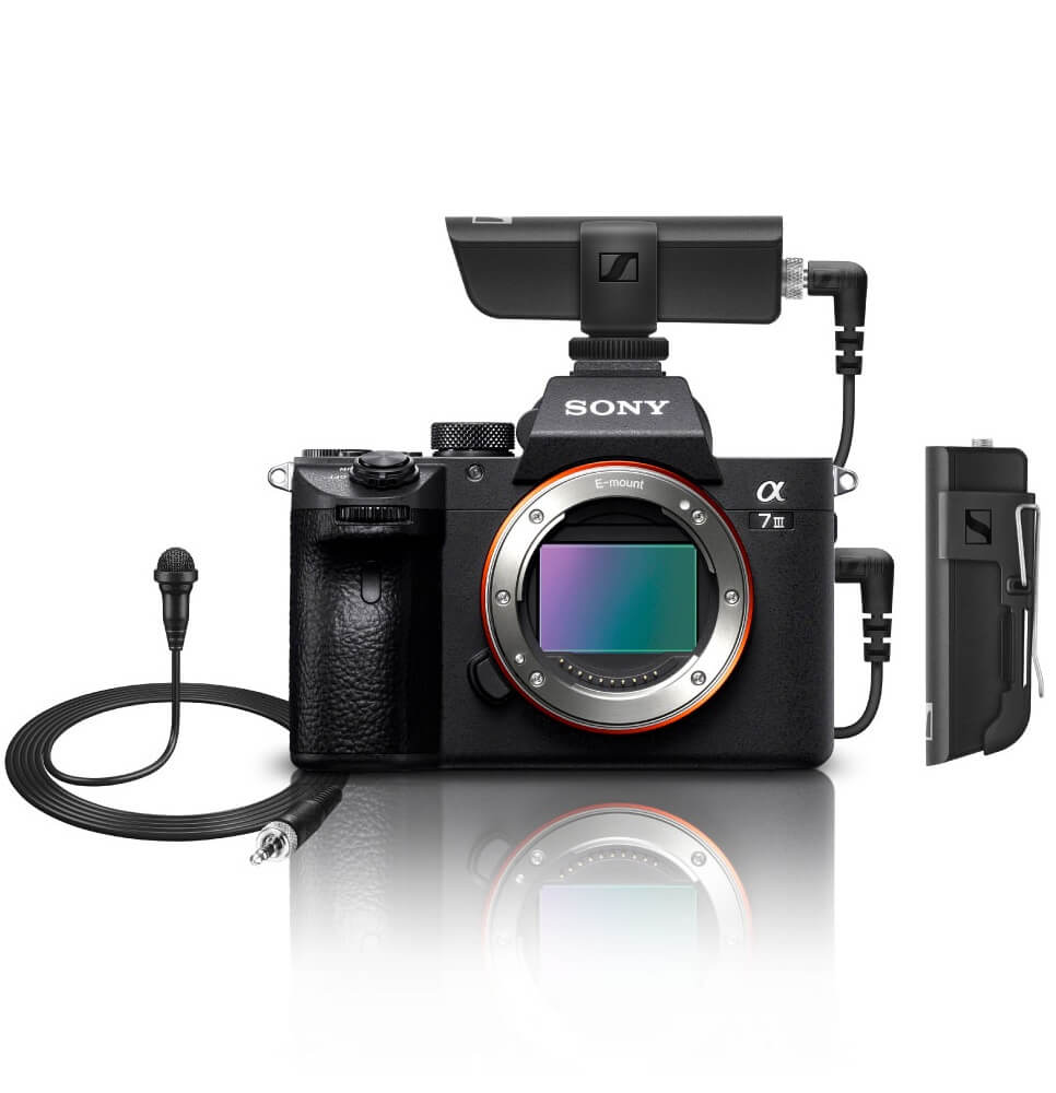 Kit Sony a7III + Microfone Lapela Sennheiser XSW-D Wireless