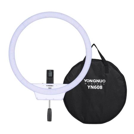 Iluminador-Circular-Led-Yongnuo-YN608C-Bi-Color-Video-Ring-Light