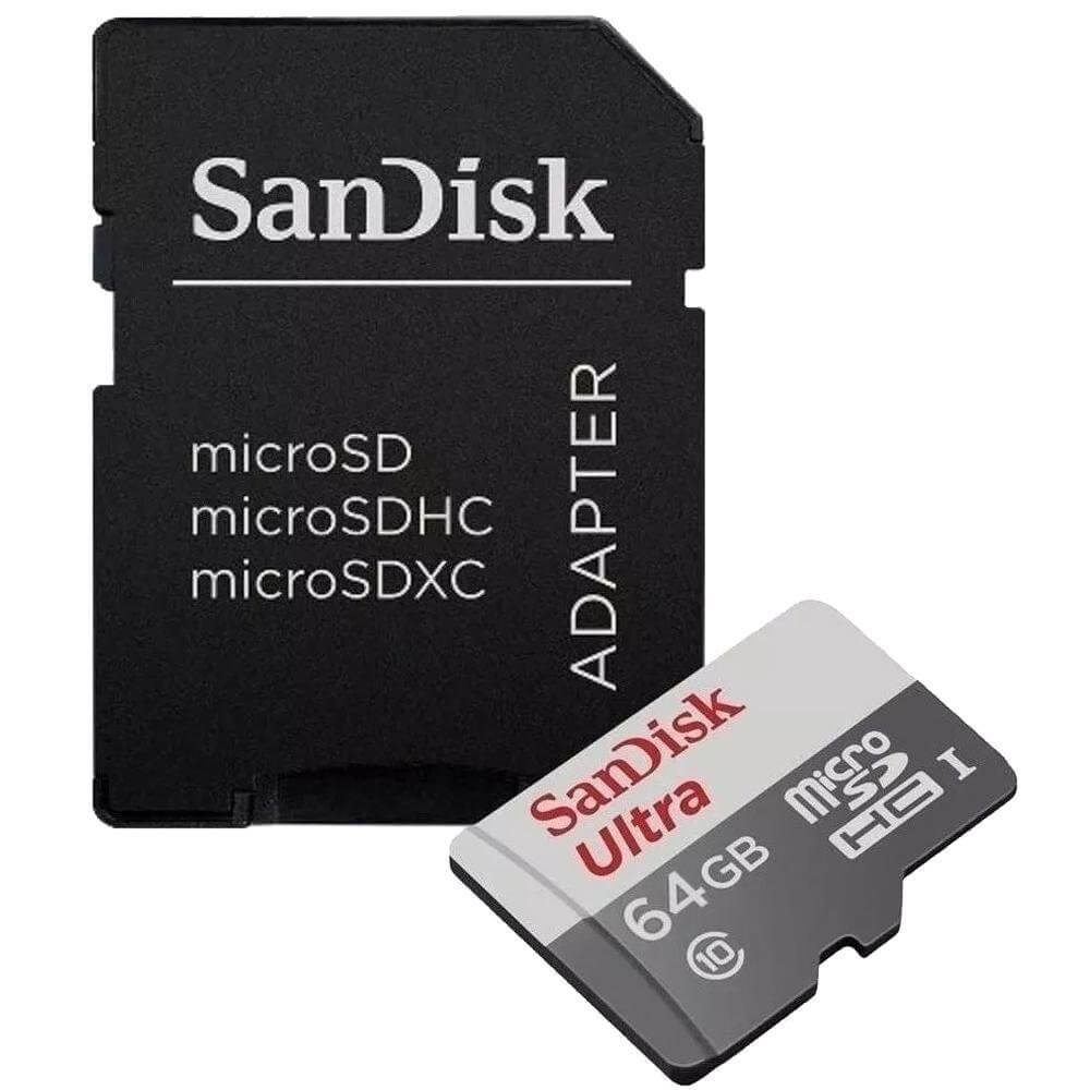 Cartao-Micro-SD-64GB-Sandisk-Ultra-80mb-s-Classe-10 Cartao-Micro-SD-64GB-Sandisk-Ultra-80mb-s-Classe-10