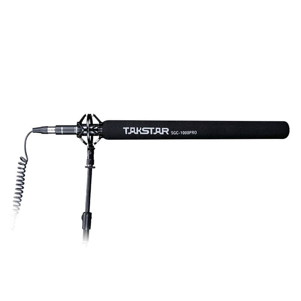 Microfone-Shotgun-Takstar-SGC-1000PRO-XLR-Hipercardioide-Broadcast Microfone-Shotgun-Takstar-SGC-1000PRO-XLR-Hipercardioide-Broadcast