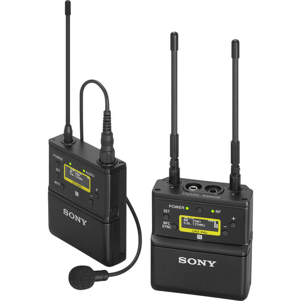 Sistema Wireless Sony UWP-D26 Lapela Sem Fio 2 Transmissores