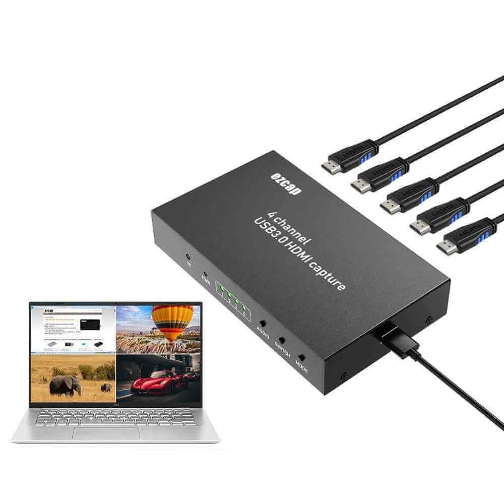 Placa-de-Captura-Multi-Viewer-Ez264-HDMI-de-4-Canais-USB3.0-UVC-Live-Streaming-e-Gamer Placa-de-Captura-Multi-Viewer-Ez264-HDMI-de-4-Canais-USB3.0-UVC-Live-Streaming-e-Gamer