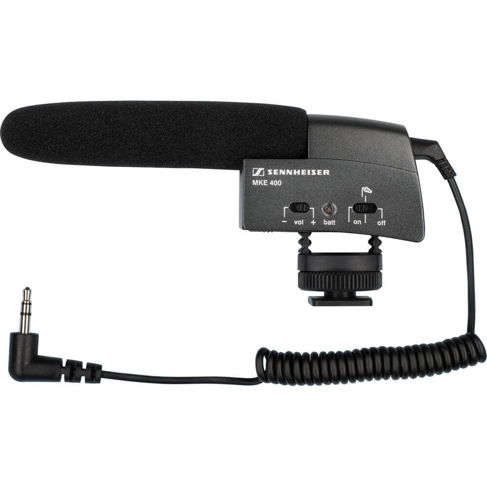 Sennheiser MKE 400 マイク ウィンドジャマー付き Microfone Shotgun Sennheiser MKE 400 - eMania Foto e Video