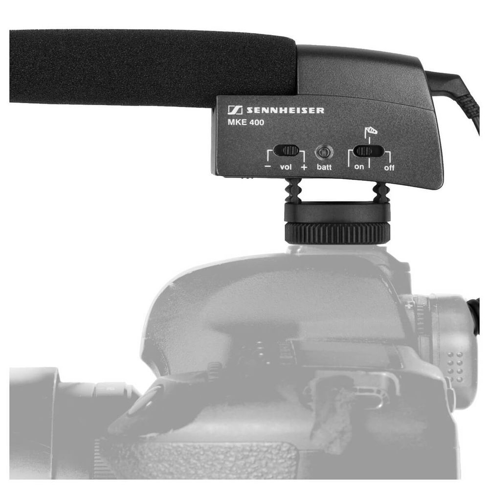 Microfone Shotgun Sennheiser MKE 400 - eMania Foto e Video