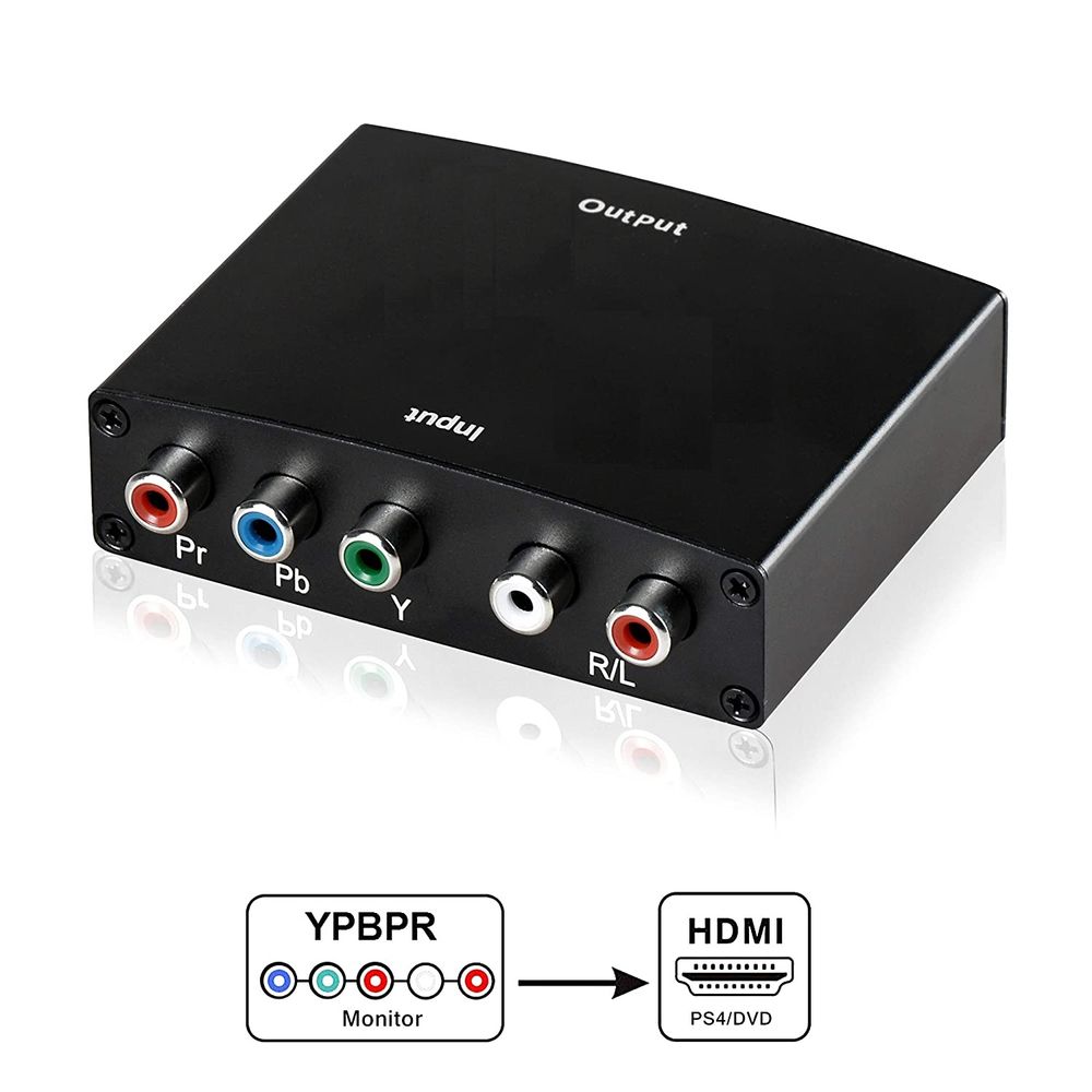 Mini-Conversor-de-Video-Componente-YPbPr-para-HDMI--L-R-RCA- Mini-Conversor-de-Video-Componente-YPbPr-para-HDMI--L-R-RCA-