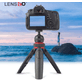 Mini-Tripe-Multifuncional-Portatil-Lensgo-L322-com-Suporte-e-Controle-Remoto-BT-para-Smartphone-e-Cameras