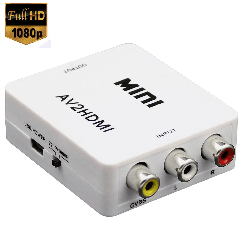 Mini-Conversor-Audio-e-Video-AV2HDMI-RCA-para-HDMI Mini-Conversor-Audio-e-Video-AV2HDMI-RCA-para-HDMI