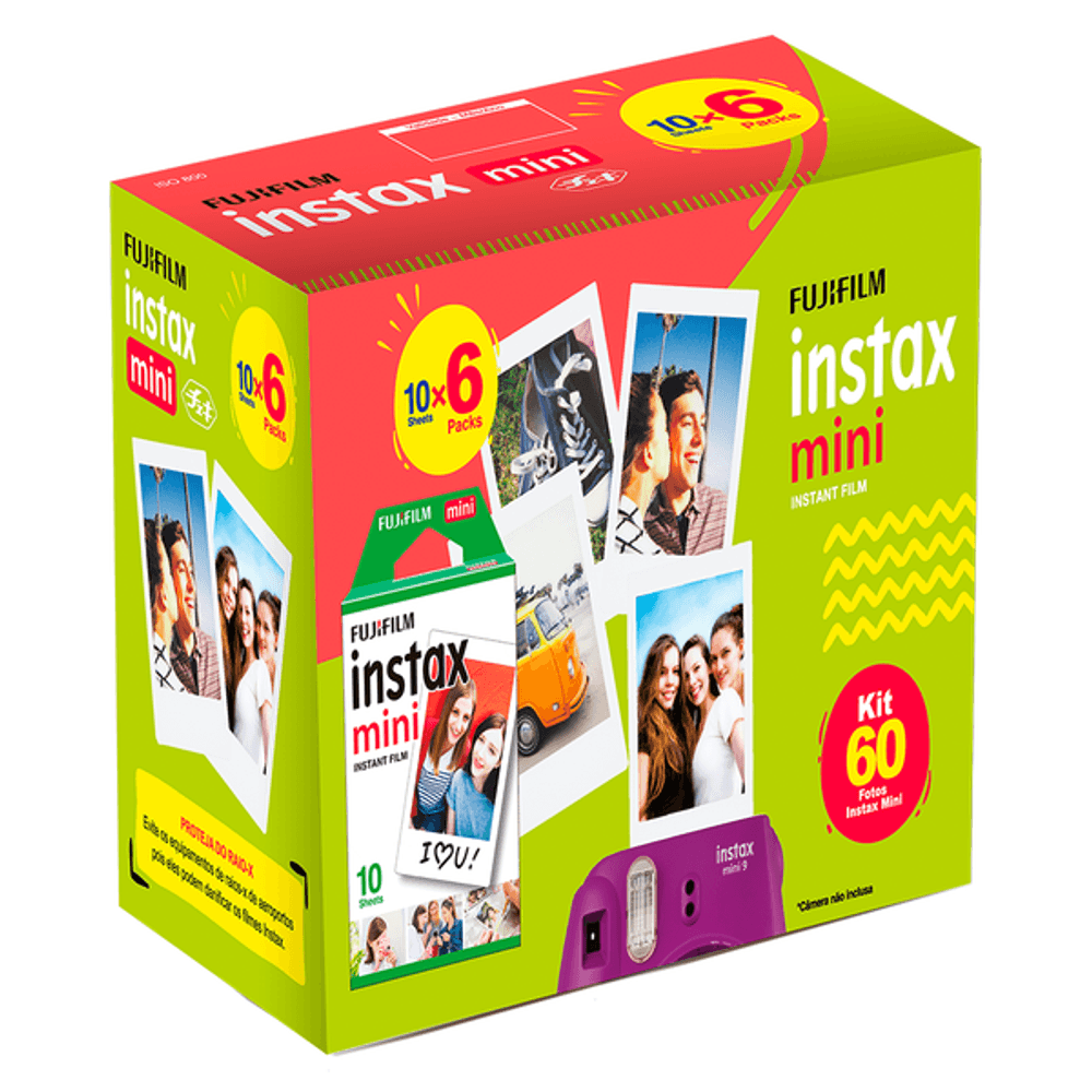 Kit-Filme-Instax-Mini-Instantaneo-Fujifilm-com-60-Fotos Kit-Filme-Instax-Mini-Instantaneo-Fujifilm-com-60-Fotos