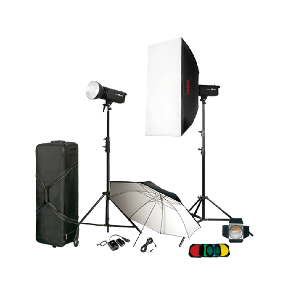 Kit-Estudio-Godox-D600-com-2-Flashs-600WS-SoftBox-Guarda-Chuva-e-Disparador--110V- Kit-Estudio-Godox-D600-com-2-Flashs-600WS-SoftBox-Guarda-Chuva-e-Disparador--110V-