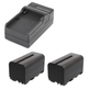 Kit-2x-Baterias-e-Carregador-NP-F750---F770-para-Sony-Monitores-e-Iluminadores-de-Led Kit-2x-Baterias-e-Carregador-NP-F750---F770-para-Sony-Monitores-e-Iluminadores-de-Led