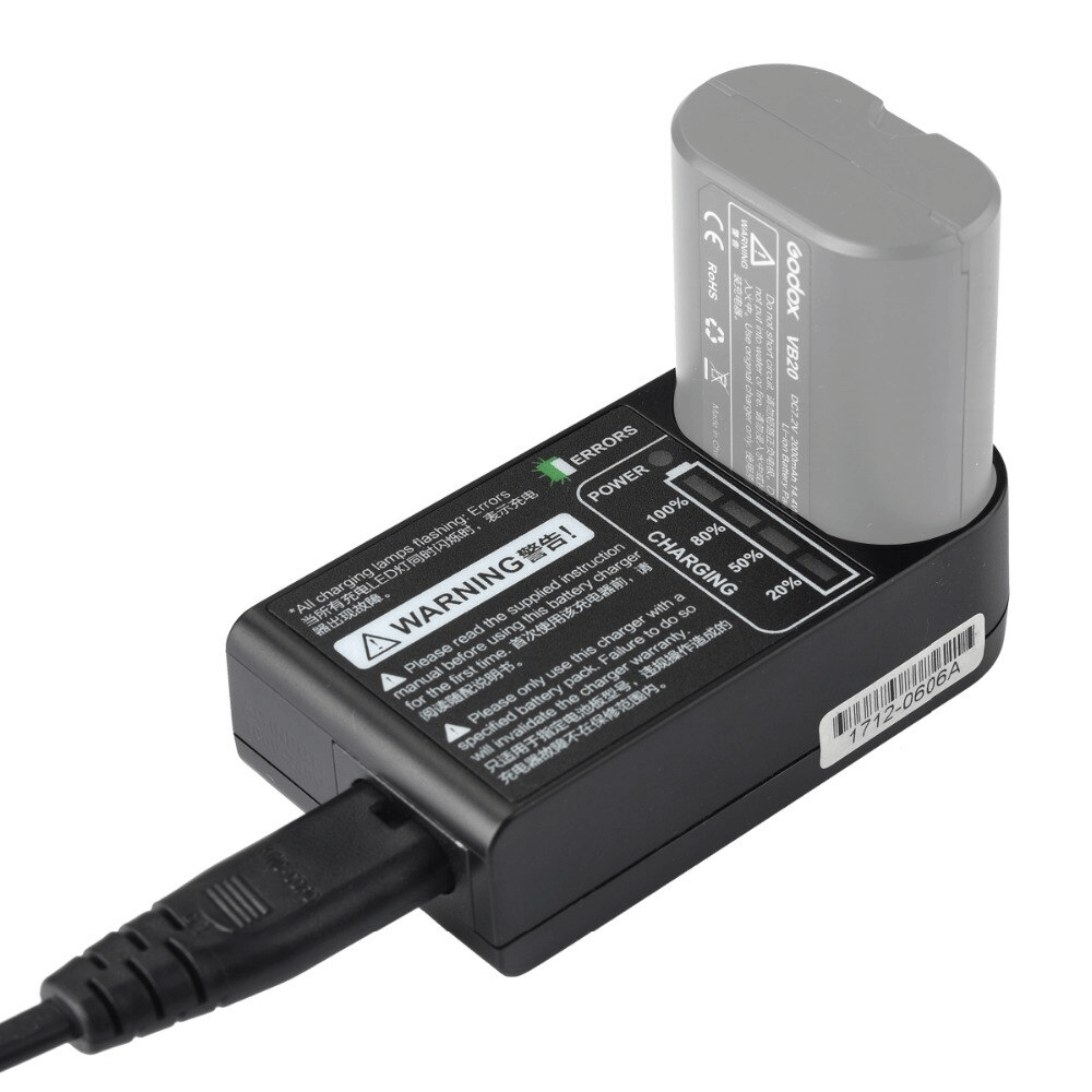 Carregador-Godox-C20-para-Bateria-VB20-de-Flashes-V350 Carregador-Godox-C20-para-Bateria-VB20-de-Flashes-V350