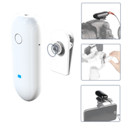 Sistema-Slim-Microfone-Lapela-Sem-Fio-LensGo-318C-Wireless-para-Smartphone-Cameras-e-Filmadoras--Branco-
