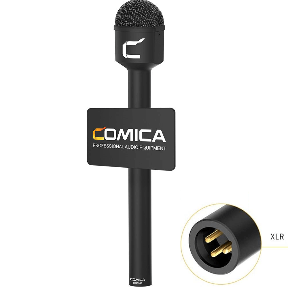 Microfone-Reporter-Comica-Audio-HRM-C-Portatil-Omnidirecional-XLR Microfone-Reporter-Comica-Audio-HRM-C-Portatil-Omnidirecional-XLR