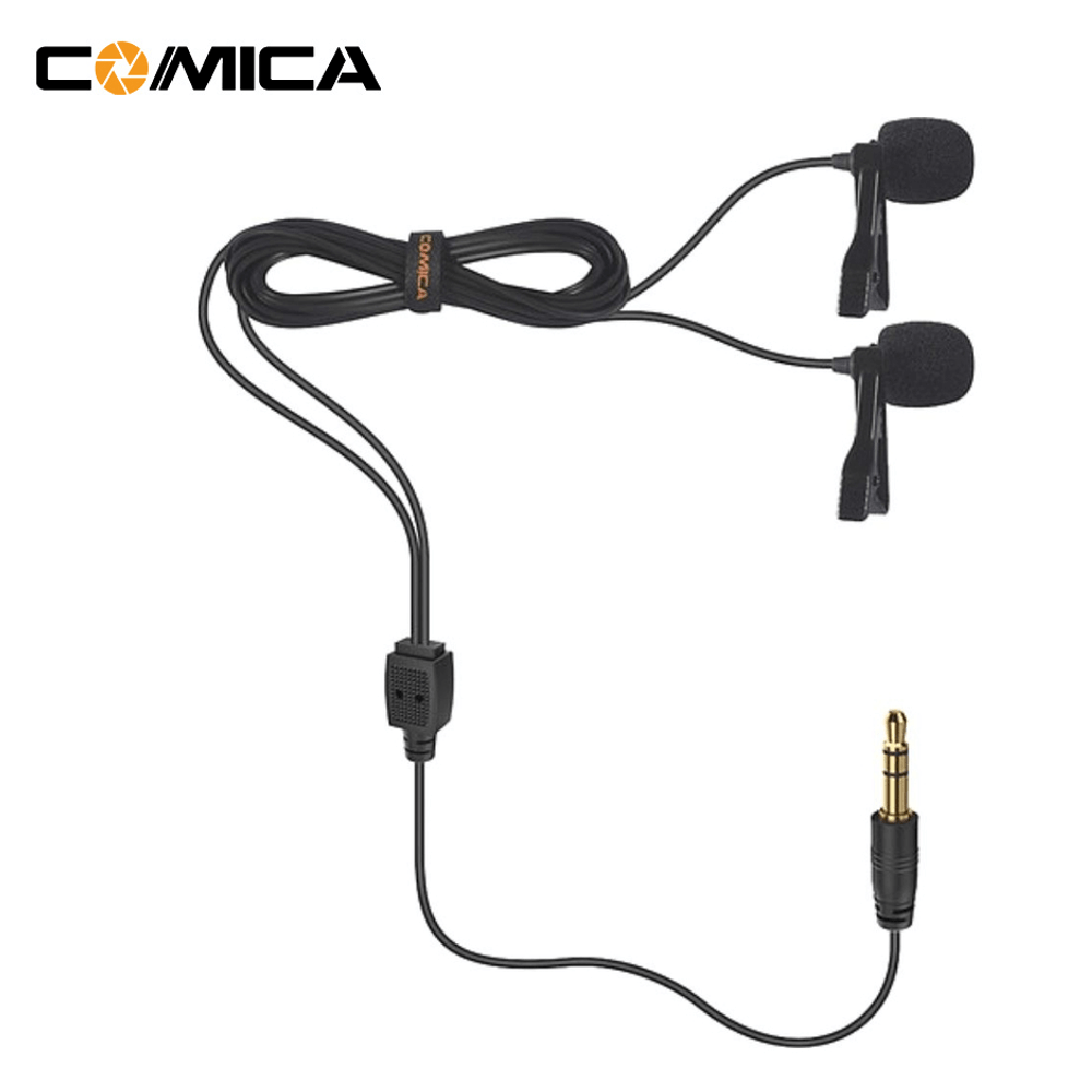 Microfones-de-Lapela-Duplo-Comica-CVM-D02B-Omnidirecional-para-Cameras-e-SmartPhones--4.5m- Microfones-de-Lapela-Duplo-Comica-CVM-D02B-Omnidirecional-para-Cameras-e-SmartPhones--4.5m-