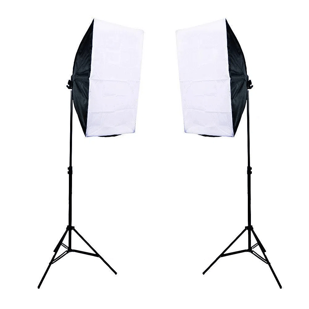 Kit Iluminação para Estúdio e Newborn com Softbox e Tripés de Iluminação (Sem Lâmpada) Kit Iluminação para Estúdio e Newborn com Softbox e Tripés de Iluminação (Sem Lâmpada)
