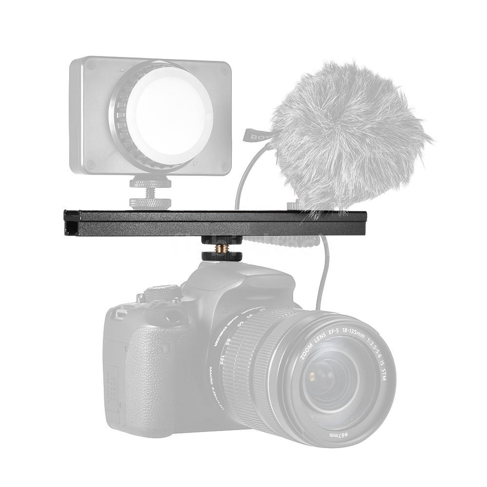 Barra-Extensora-Rail-de-Sapata-para-Cameras--20cm- Barra-Extensora-Rail-de-Sapata-para-Cameras--20cm-