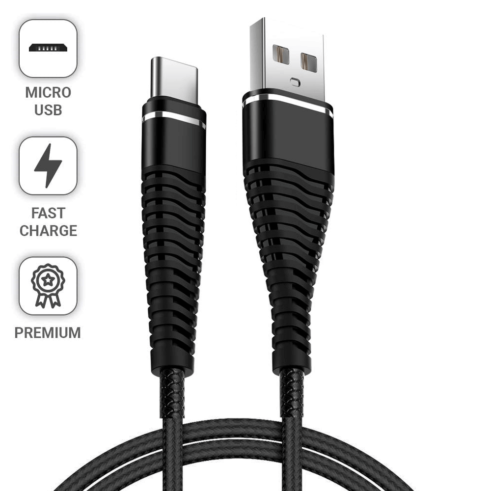 Cabo-USB-x-Micro-USB--V8--Carregamento-Rapido-2.4A-de-1m---Preto Cabo-USB-x-Micro-USB--V8--Carregamento-Rapido-2.4A-de-1m---Preto