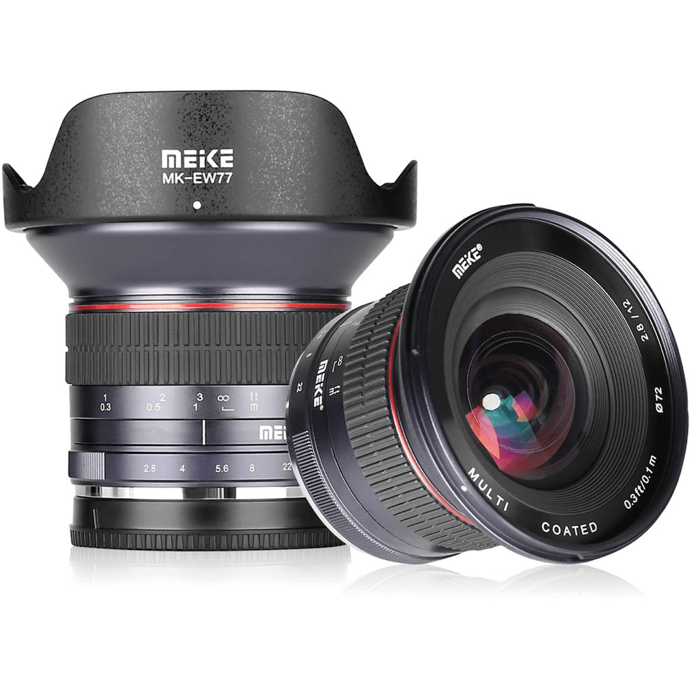 Lente Meike 12mm f/2.8 Fuji X-Mount - eMania Foto e Video