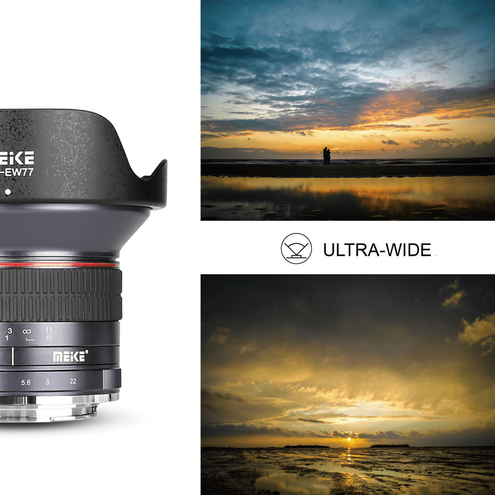 Lente Meike 12mm f/2.8 Fuji X-Mount - eMania Foto e Video