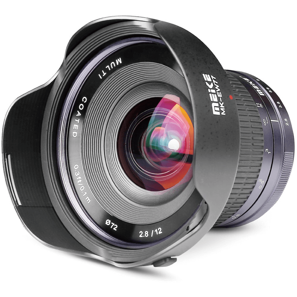 Lente Meike 12mm f/2.8 Sony E-Mount - eMania Foto e Video