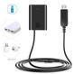 Adaptador-Dummy-de-Bateria-NP-FW50-com-DC-USB-Power-Bank-para-Cameras-Sony--5V-2A-