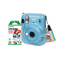 Kit-Camera-Instantanea-FujiFilm-Instax-Mini-11-Azul---Bolsa-Crystal---10-Filmes-Instantaneo