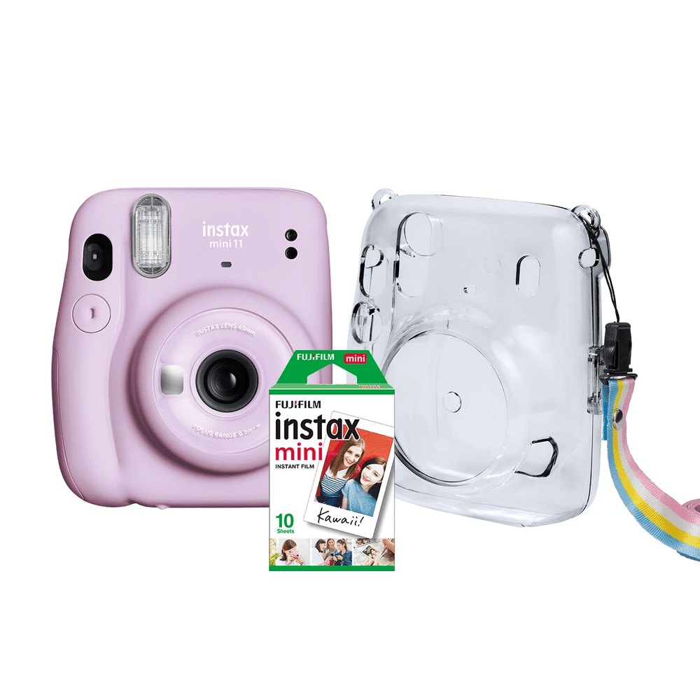 Kit-Camera-Instantanea-FujiFilm-Instax-Mini-11-Lilas---Bolsa-Crystal---10-Filmes-Instantaneo Kit-Camera-Instantanea-FujiFilm-Instax-Mini-11-Lilas---Bolsa-Crystal---10-Filmes-Instantaneo