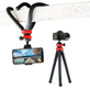 Mini-Tripe-Flexivel-Gorila-Octopus-OT12-com-Cabeca-Ball-Head-360° Mini-Tripe-Flexivel-Gorila-Octopus-OT12-com-Cabeca-Ball-Head-360°