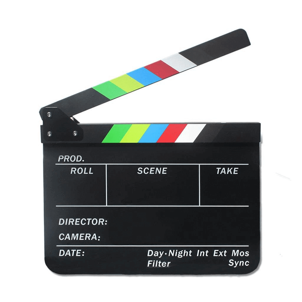 Claquete-Diretor-Clapper-Board-1.8-Acrilico-com-Varas-Coloridas--Preta- Claquete-Diretor-Clapper-Board-1.8-Acrilico-com-Varas-Coloridas--Preta-