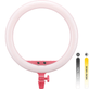 Iluminador-Circular-LED-Godox-LR150-18----30cm-Ring-Light-38w-Bi-Color--Rosa-