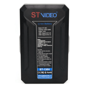 Bateria-V-Mount-STVideo-ST-130V-Broadcast-de-130Wh---14.8V-USB-PowerBank-D-Tap-9000mAh