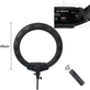 Iluminador-Circular-Led-Ring-Light-18----46cm-65W-USB-com-Fonte-Suporte-SmartPhone-Contole-Remoto-e-Bolsa Iluminador-Circular-Led-Ring-Light-18----46cm-65W-USB-com-Fonte-Suporte-SmartPhone-Contole-Remoto-e-Bolsa