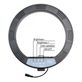 Iluminador-Circular-Led-320A-Ring-Light-12----35cm-30w-com-Controle-Remoto-Suporte-SmartPhone-e-Fonte-Bivolt