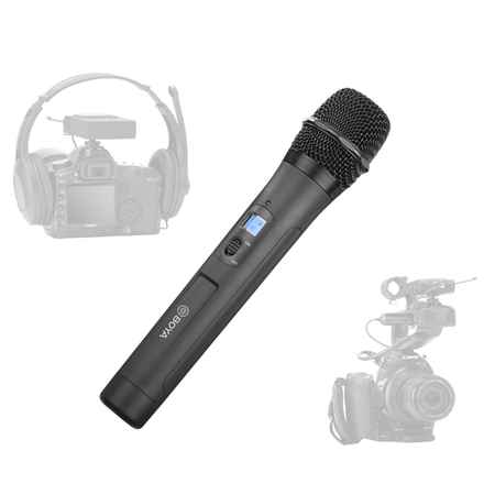 Microfone-de-Mao-Sem-Fio-Boya-BY-WHM8-Pro-com-Transmissor-Wireless