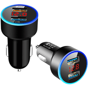 Carregador-Veicular-Duplo-USB-QC-3.0-e-2.4a-com-Display-LCD