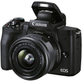 Camera-Canon-EOS-M50-Mark-II-Mirrorless-4K-com-Lente-15-45mm-STM--Preta-