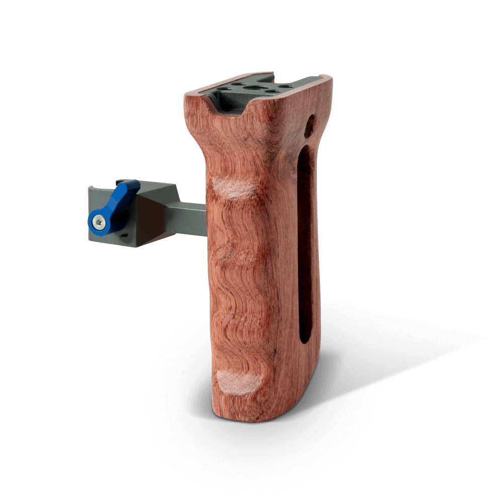 Punho-Handle-Lateral-de-Madeira-Mamen-S1-M3-com-Bracadeira-NATO-para-Gaiola-Cage Punho-Handle-Lateral-de-Madeira-Mamen-S1-M3-com-Bracadeira-NATO-para-Gaiola-Cage