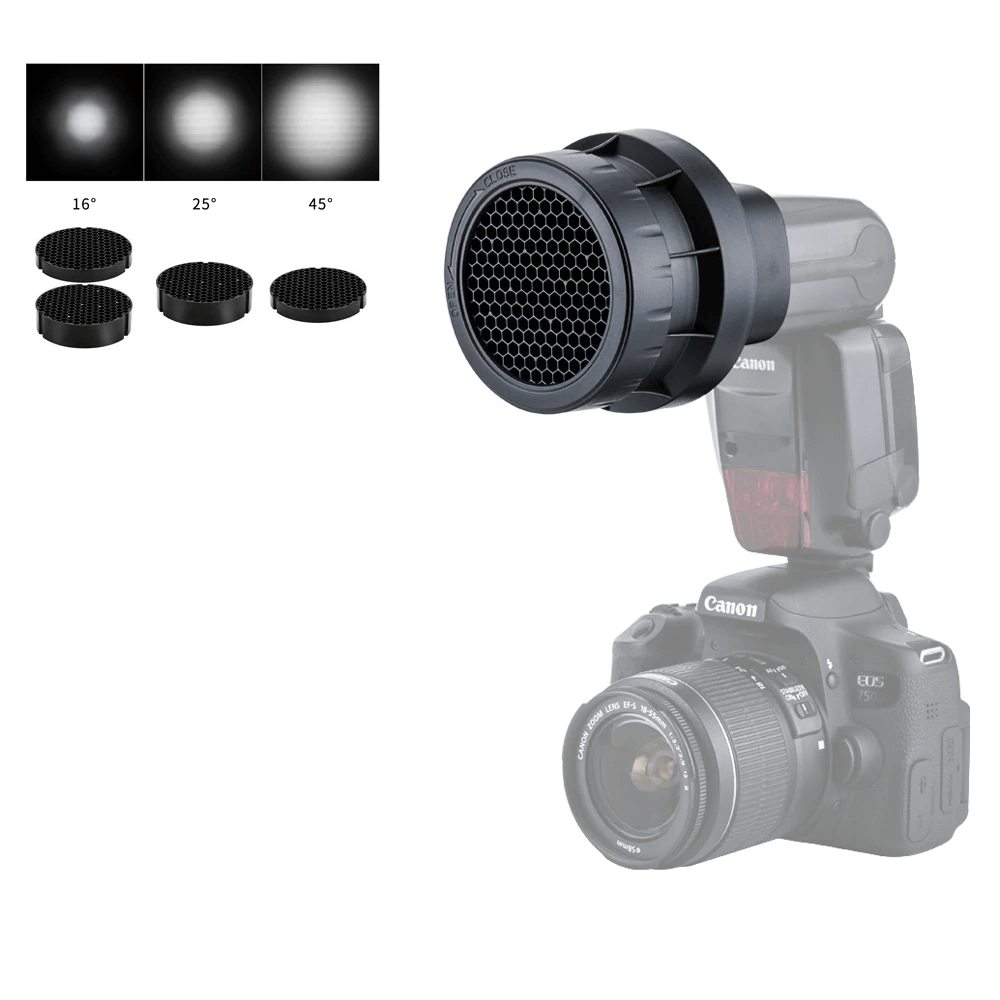 Difusor-Colmeia-JJC-SG-C-3-em-1-Modificador-de-Luz-para-Flash-Canon Difusor-Colmeia-JJC-SG-C-3-em-1-Modificador-de-Luz-para-Flash-Canon