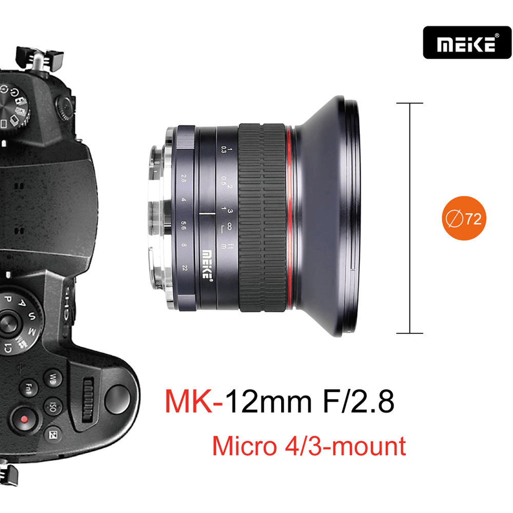 Lente Meike 12mm f/2.8 M4/3 - eMania Foto e Video