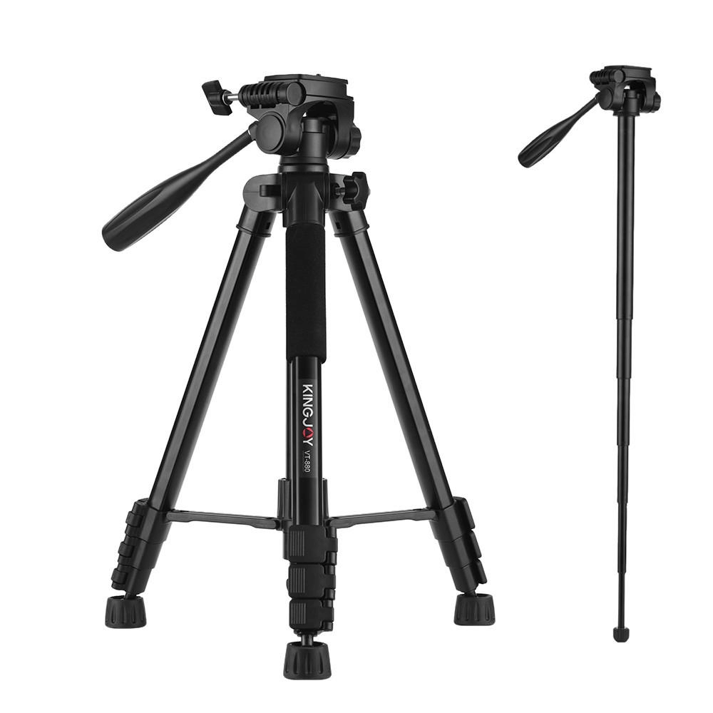 Tripe-Monope-Portatil-2-em-1-Kingjoy-VT-880-com-Cabeca-Panoramica-360° Tripe-Monope-Portatil-2-em-1-Kingjoy-VT-880-com-Cabeca-Panoramica-360°