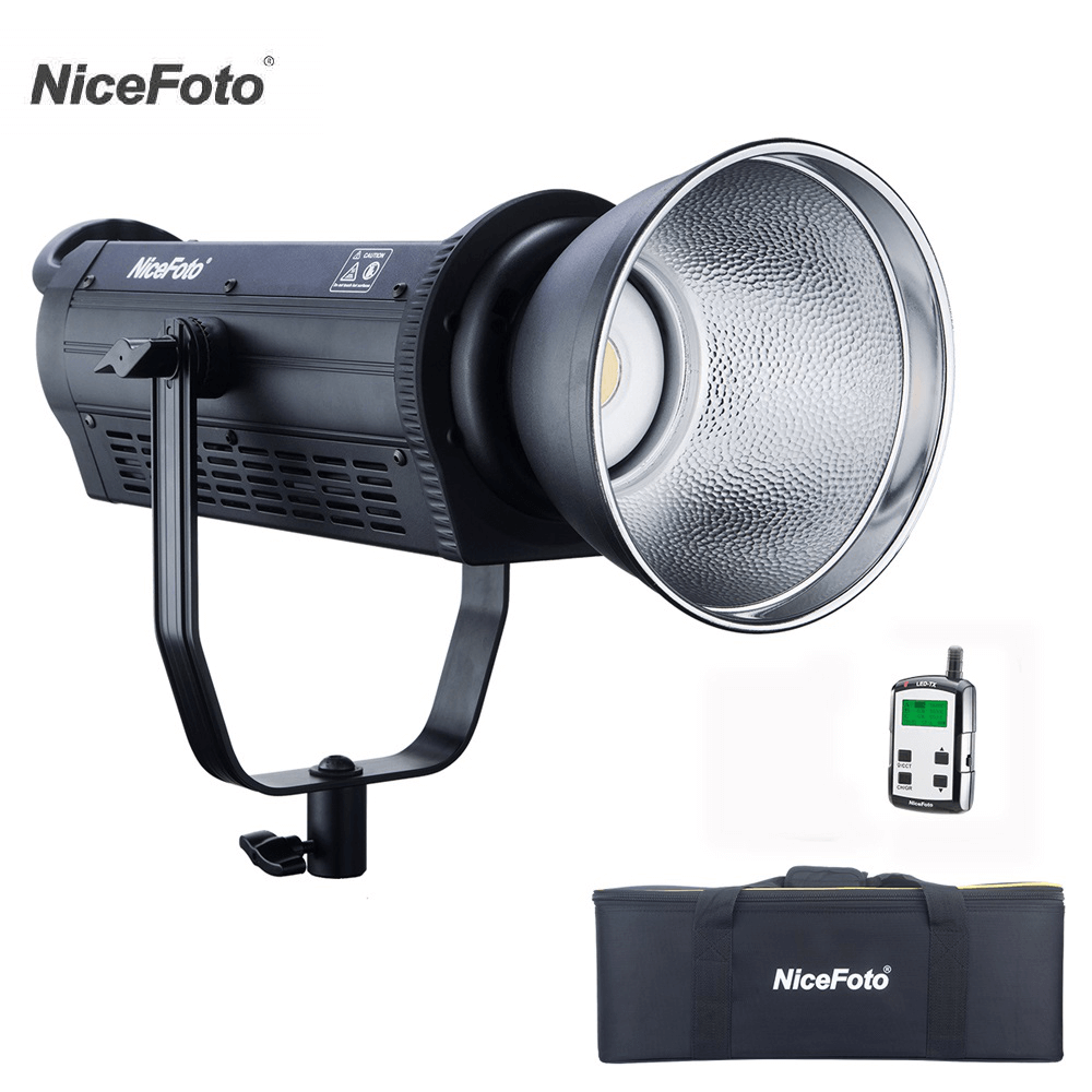 Iluminador-LED-NiceFoto-HA-3300A-COB-Video-Light-Bi-Color-330W-Bowens--Bivolt- Iluminador-LED-NiceFoto-HA-3300A-COB-Video-Light-Bi-Color-330W-Bowens--Bivolt-