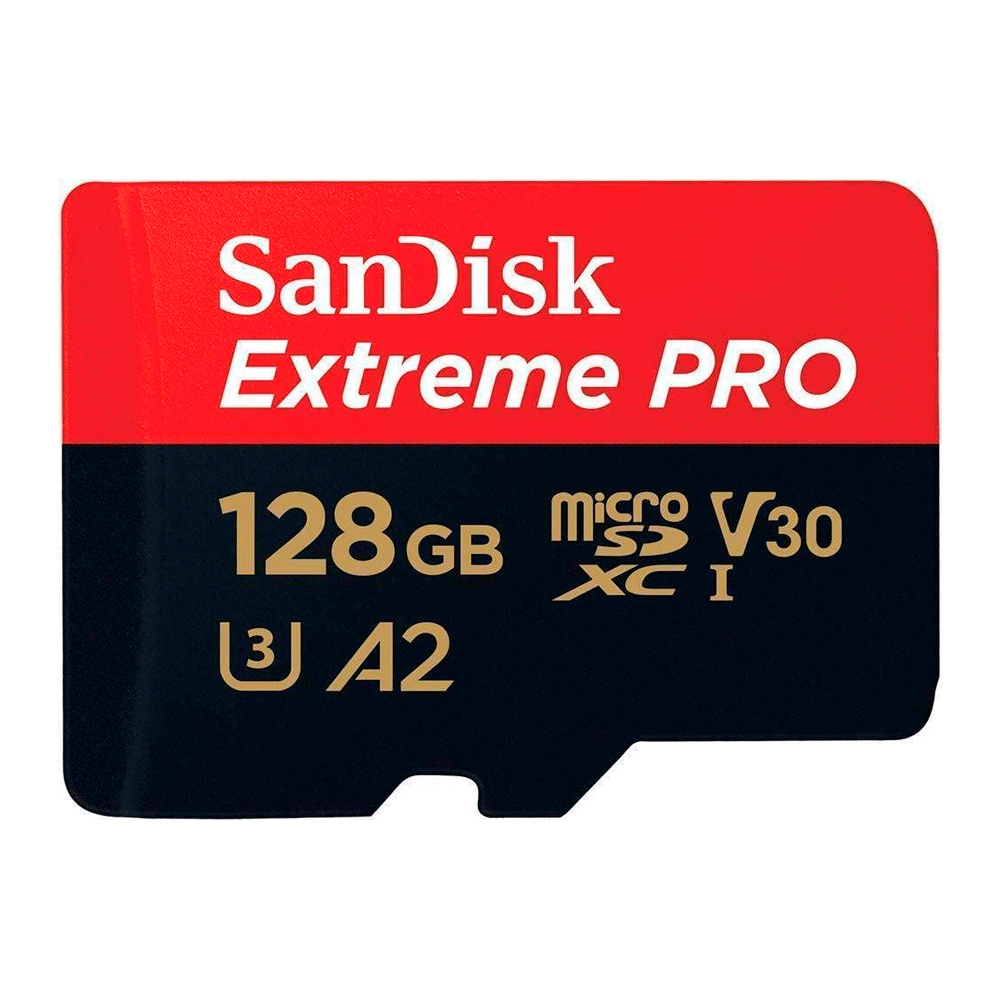 MicroSDXC 128Gb SanDisk ExtremePro UHS-I / V30 / U3 / A2 - eMania Foto e  Video