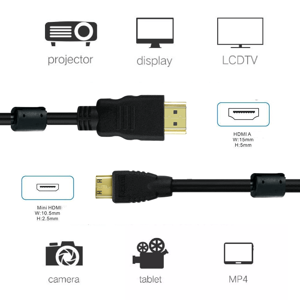 Cabo HDMI 2.0 (4K/60Hz) macho tipo A «» macho micro-HDMI - 1.5m