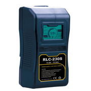 Bateria-Broadcast-V-Mount-Rolux-RLC-230S-230Wh-15.5Ah-com-Display-LCD