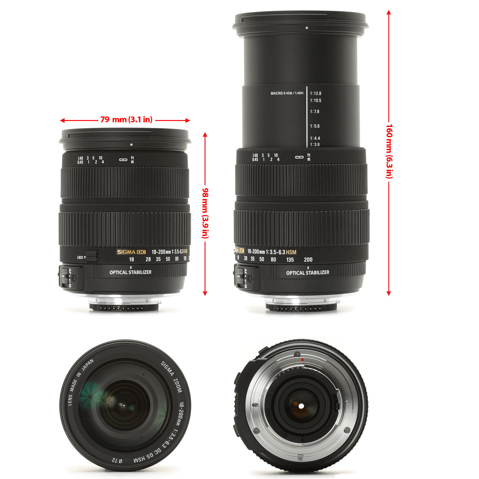 Lente Sigma 18-200mm OS HSM Canon EF-S - eMania Foto e Video