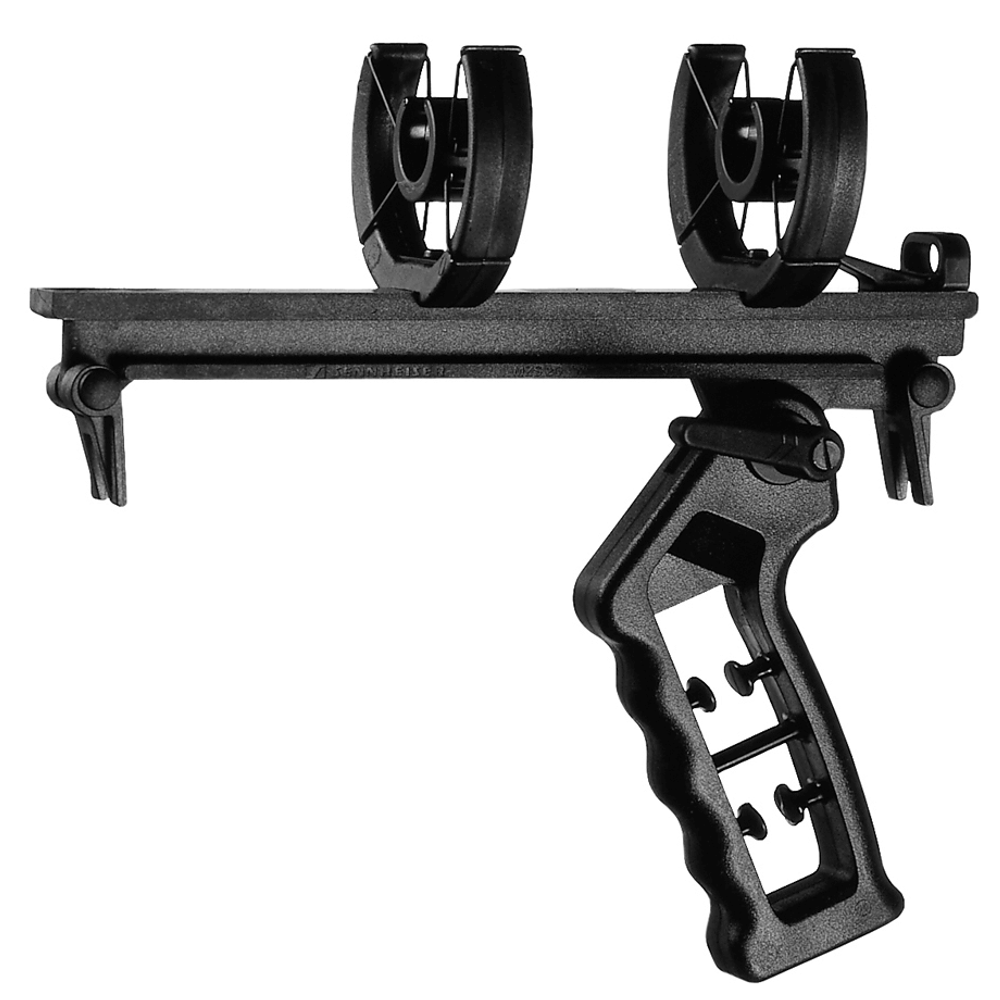 Suporte-Grip-Shock-Mount-Sennheiser-MZS-20-1-para-Microfone-Shotgun Suporte-Grip-Shock-Mount-Sennheiser-MZS-20-1-para-Microfone-Shotgun