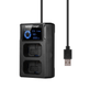 Carregador-de-Bateria-NP-FW50-Duplo-USB