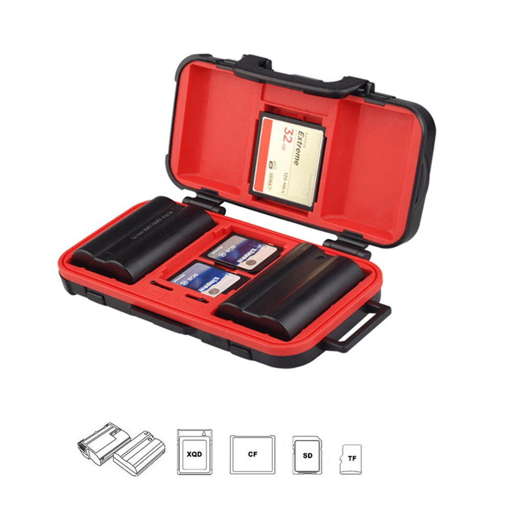 Estojo-Rigido-de-Cartao-de-Memoria-e-Baterias-LensGo-D850-Impermeavel Estojo-Rigido-de-Cartao-de-Memoria-e-Baterias-LensGo-D850-Impermeavel